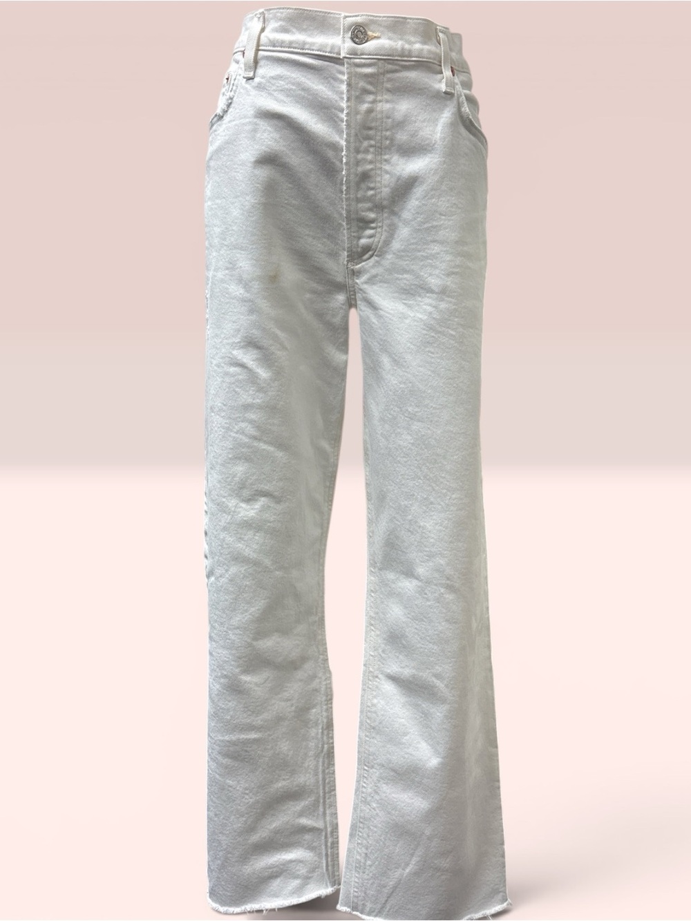*NWT* Citizens Of Humanity White Button-Fly Denim Pants